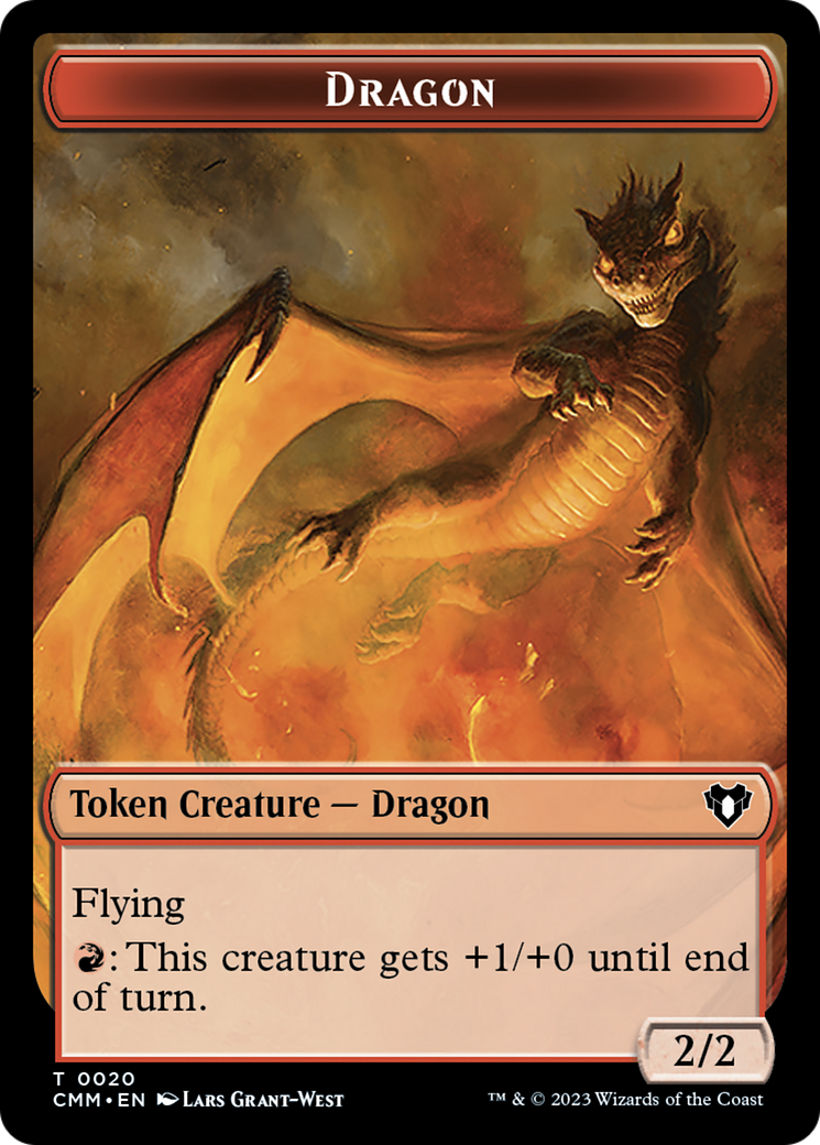 {T} Thopter // Dragon (0020) Double-Sided Token [Commander Masters Tokens][TCMM 47//20]