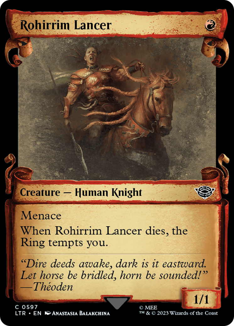 {C} Rohirrim Lancer [The Lord of the Rings: Tales of Middle-Earth Showcase Scrolls][LTR 597]