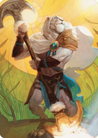 {A} Ajani, Sleeper Agent Art Card [Dominaria United Art Series][ADMU 042]