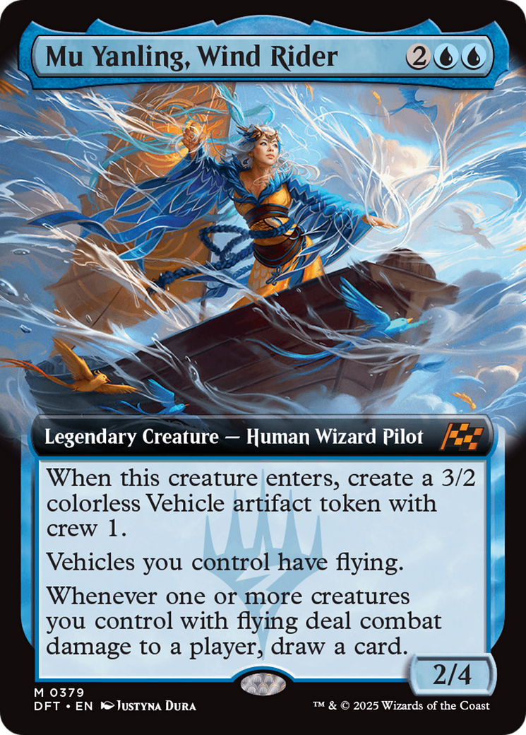 {@R} Mu Yanling, Wind Rider (Extended Art) [Aetherdrift][DFT 379]