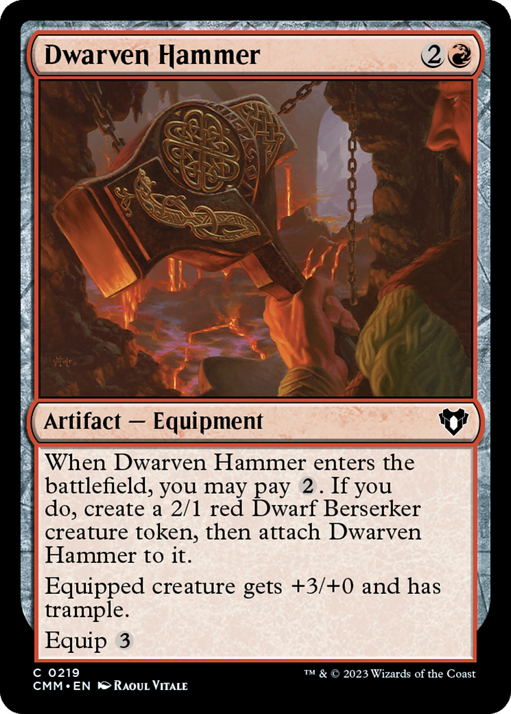 {C} Dwarven Hammer [Commander Masters][CMM 219]