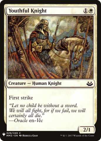 {C} Youthful Knight [Mystery Booster][LS MM3 029]