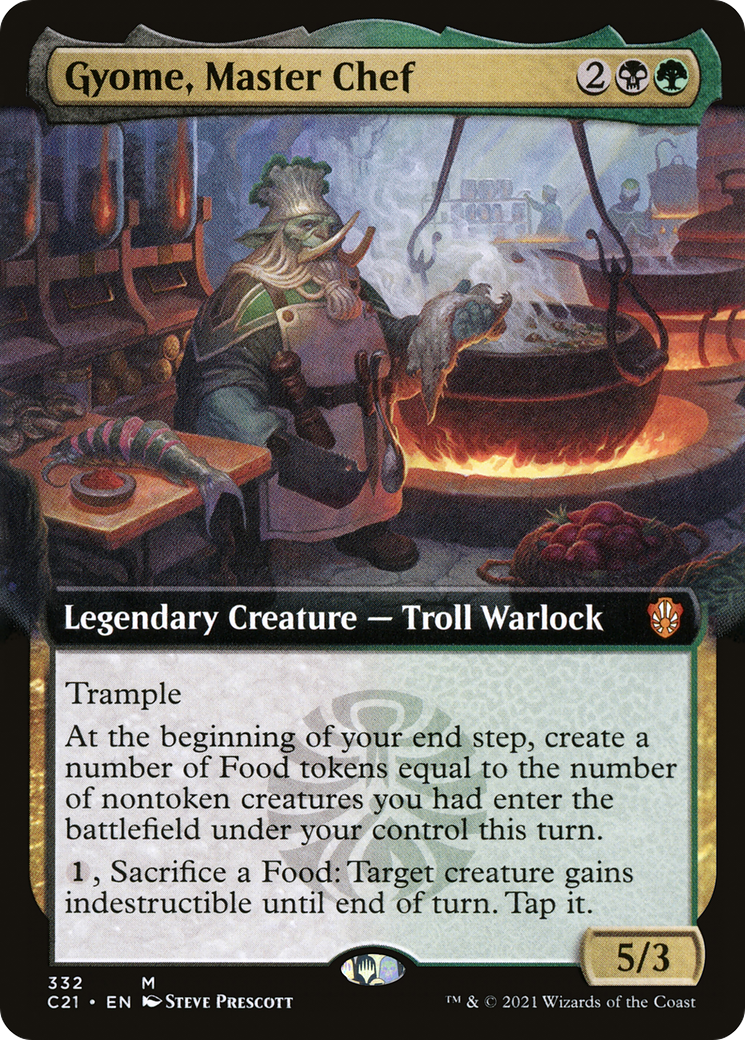 {R} Gyome, Master Chef (Extended Art) [Commander 2021][C21 332]