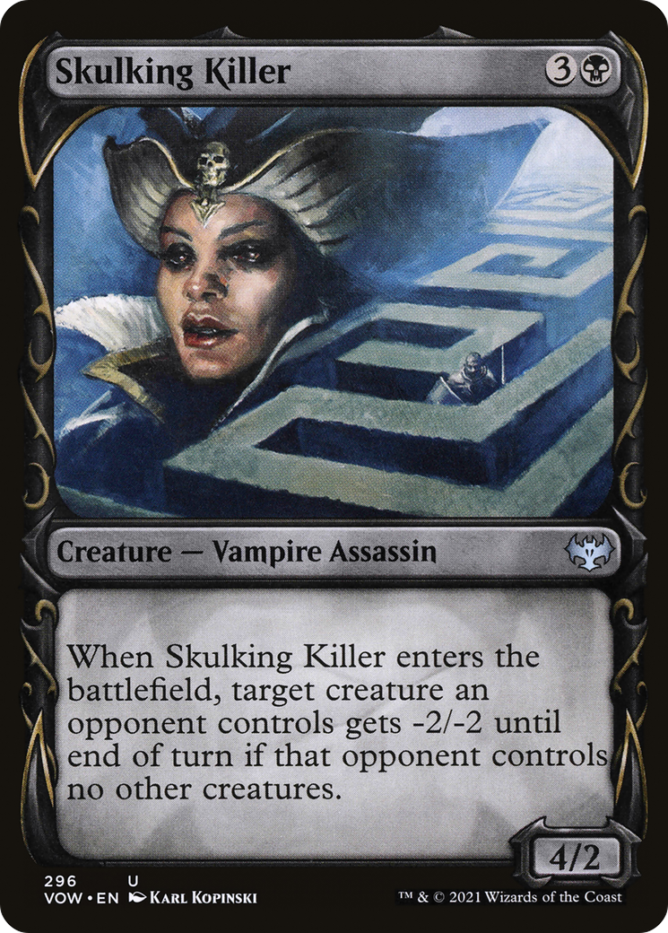 {C} Skulking Killer (Showcase Fang Frame) [Innistrad: Crimson Vow][VOW 296]
