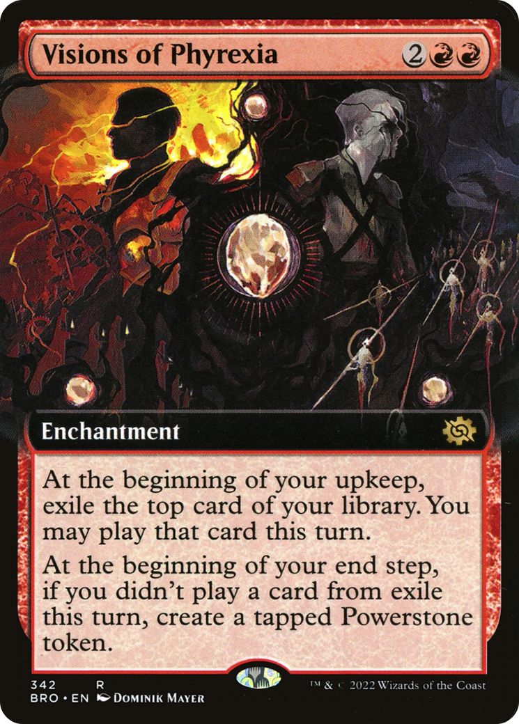 {R} Visions of Phyrexia (Extended Art) [The Brothers' War][BRO 342]