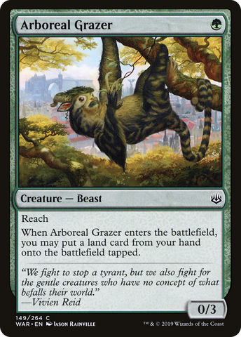 {C} Arboreal Grazer [War of the Spark][WAR 149]