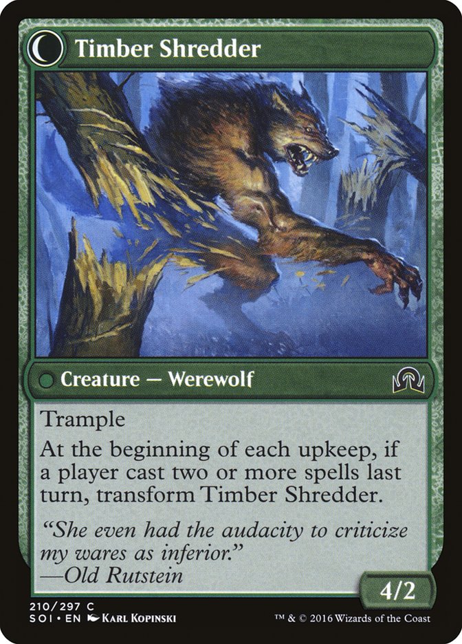 {C} Hinterland Logger // Timber Shredder [Shadows over Innistrad][SOI 210] - Misty Mountain Games