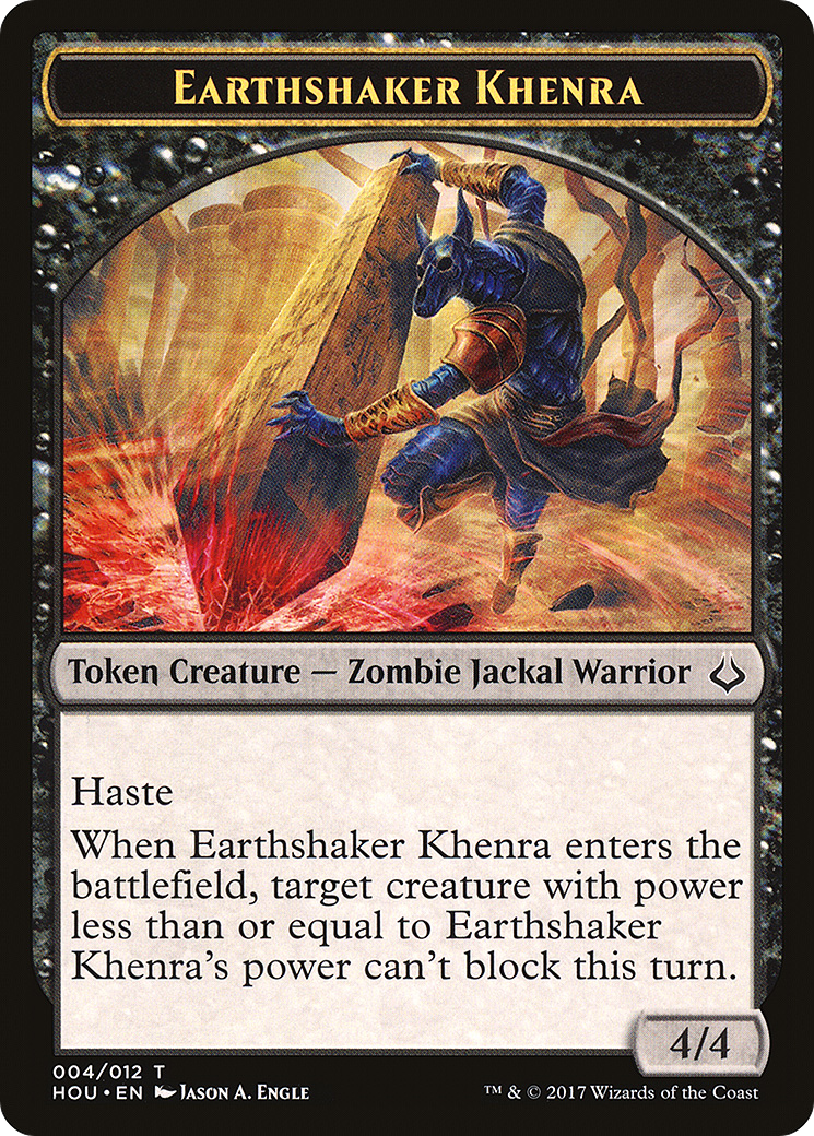 {T} Earthshaker Khenra Token [Hour of Devastation Tokens][THOU 004]