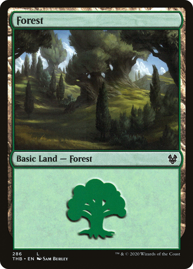 {B}[THB 286] Forest (286) [Theros Beyond Death]