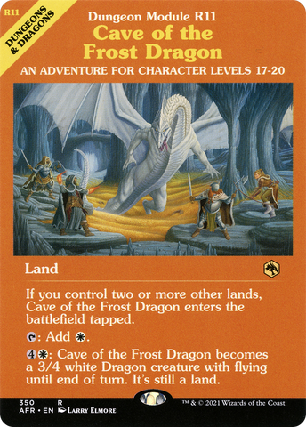 {R} Cave of the Frost Dragon (Dungeon Module) [Dungeons & Dragons: Adventures in the Forgotten Realms][AFR 350]
