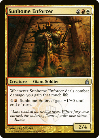 {C} Sunhome Enforcer [Ravnica: City of Guilds][RAV 233]