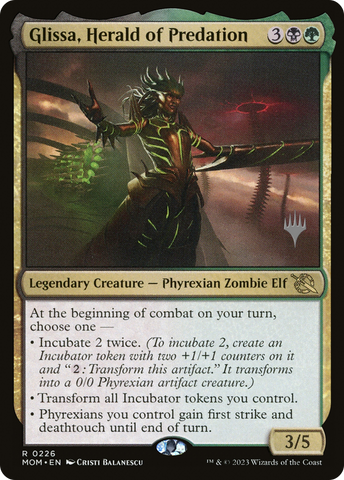 {R} Glissa, Herald of Predation (Promo Pack) [March of the Machine Promos][PP MOM 226]