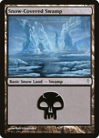{B}[CSP 153] Snow-Covered Swamp [Coldsnap]