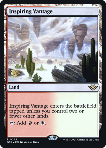 {@R} Inspiring Vantage (OTJ) [Outlaws of Thunder Junction Prerelease Promos][PR OTJ 269]