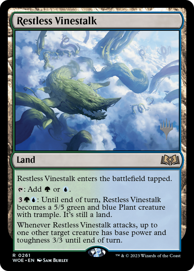 {@R} Restless Vinestalk (Promo Pack) [Wilds of Eldraine Promos][PP WOE 261]