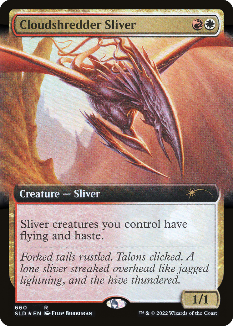 {R} Cloudshredder Sliver (Extended Art) [Secret Lair Drop Promos][SLD 660]