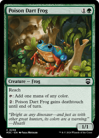 {C} Poison Dart Frog (Ripple Foil) [Modern Horizons 3 Commander][RPF M3C 238]