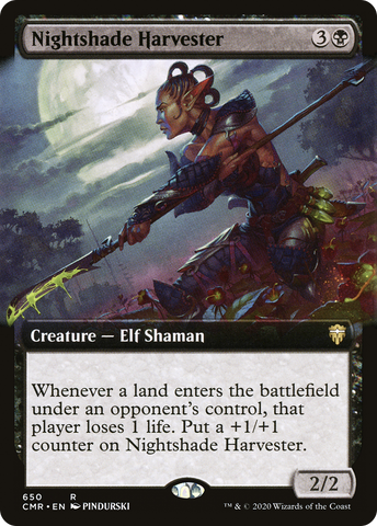 {R} Nightshade Harvester (Extended Art) [Commander Legends][CMR 650]
