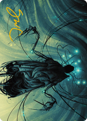 {A} Ichor Synthesizer Art Card (Gold-Stamped Signature) [Phyrexia: All Will Be One Art Series][GS AONE 014]