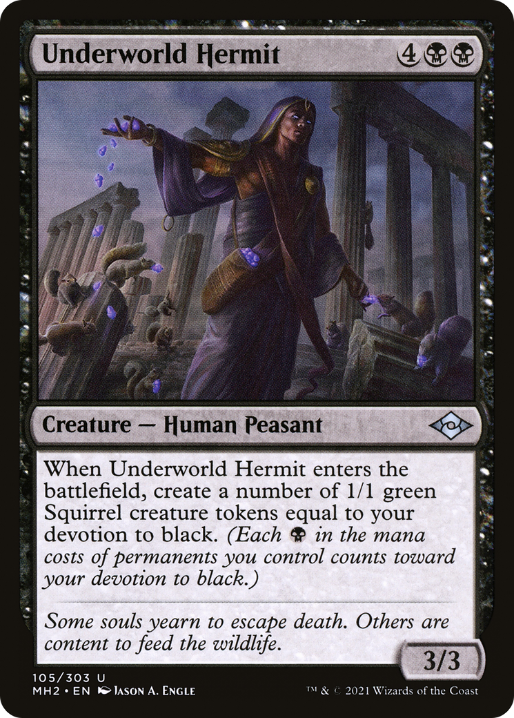 {C} Underworld Hermit (Foil) [Modern Horizons 2] [MH2 105]