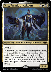 {@R} Vito, Fanatic of Aclazotz [The Lost Caverns of Ixalan][LCI 243]