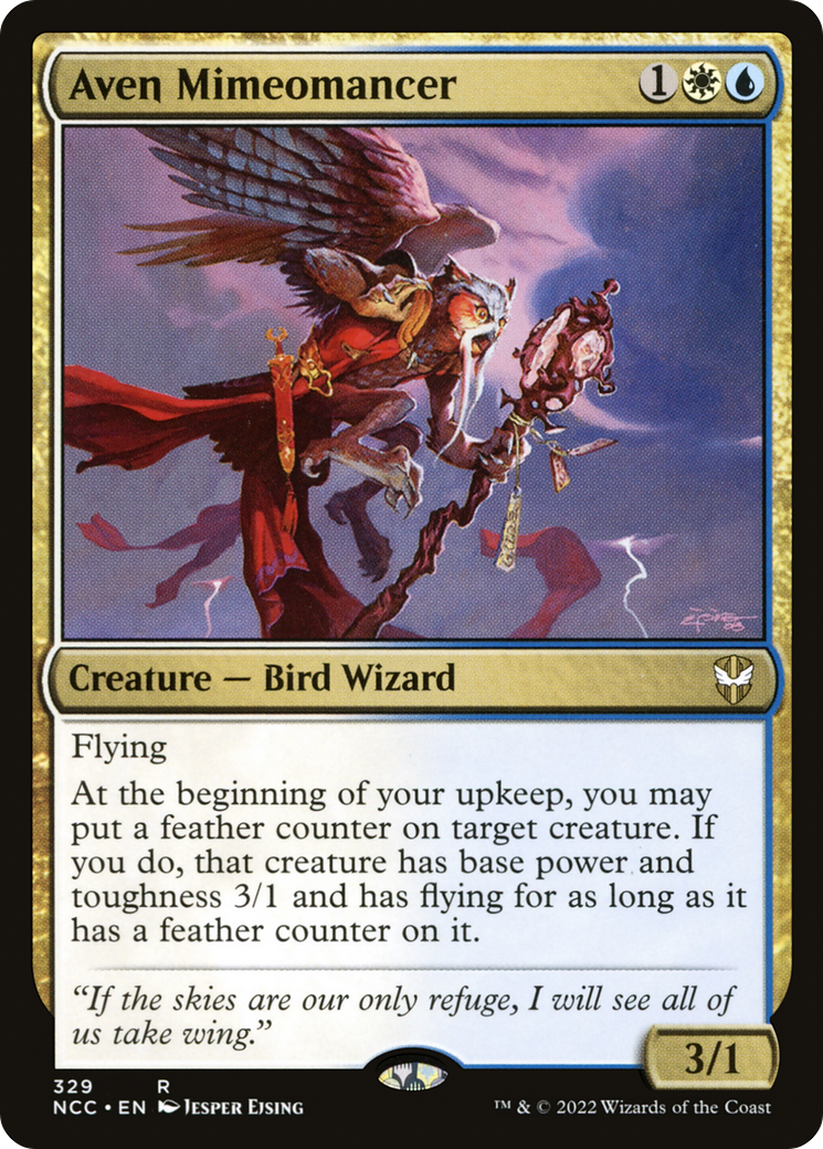 {R} Aven Mimeomancer [Streets of New Capenna Commander][NCC 329]