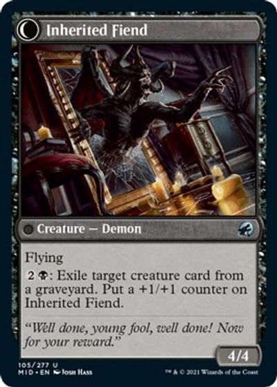 {C} Heirloom Mirror // Inherited Fiend [Innistrad: Midnight Hunt][MID 105]