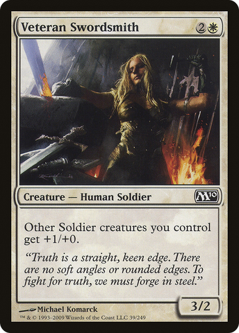 {C} Veteran Swordsmith [Magic 2010][M10 039]