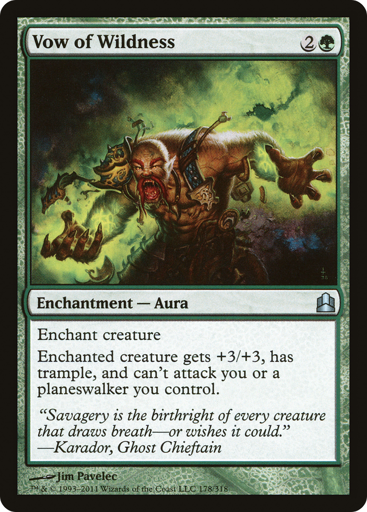 {C} Vow of Wildness [Commander 2011][CMD 178]