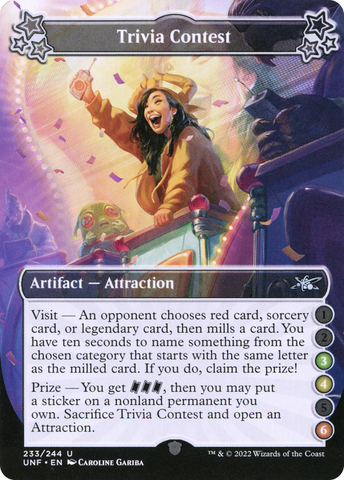 {C} Trivia Contest (3-4-6) [Unfinity][UNF 233]