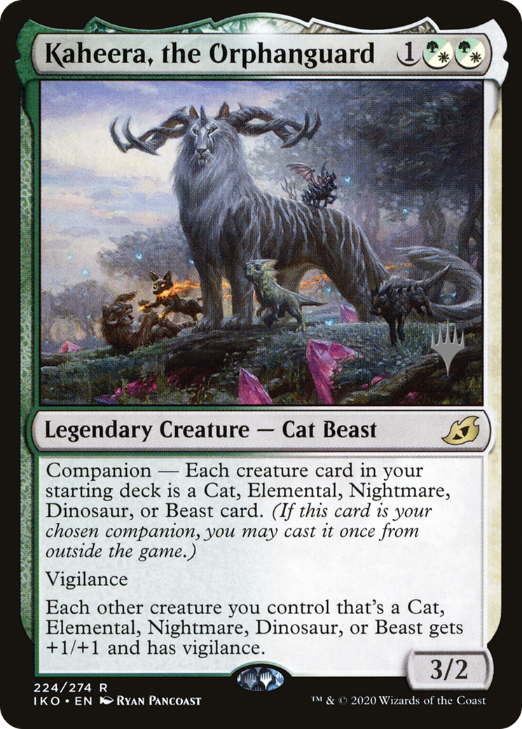 {R} Kaheera, the Orphanguard (Promo Pack) [Ikoria: Lair of Behemoths Promos][PP IKO 224]