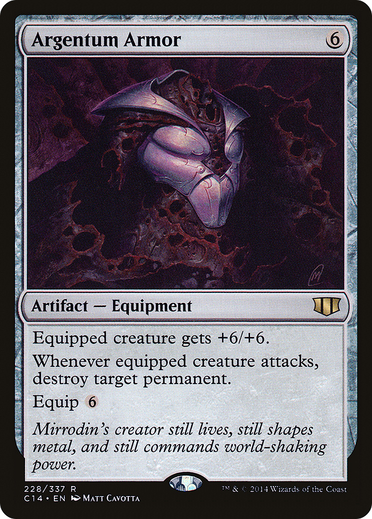 {R} Argentum Armor [Commander 2014][C14 228]