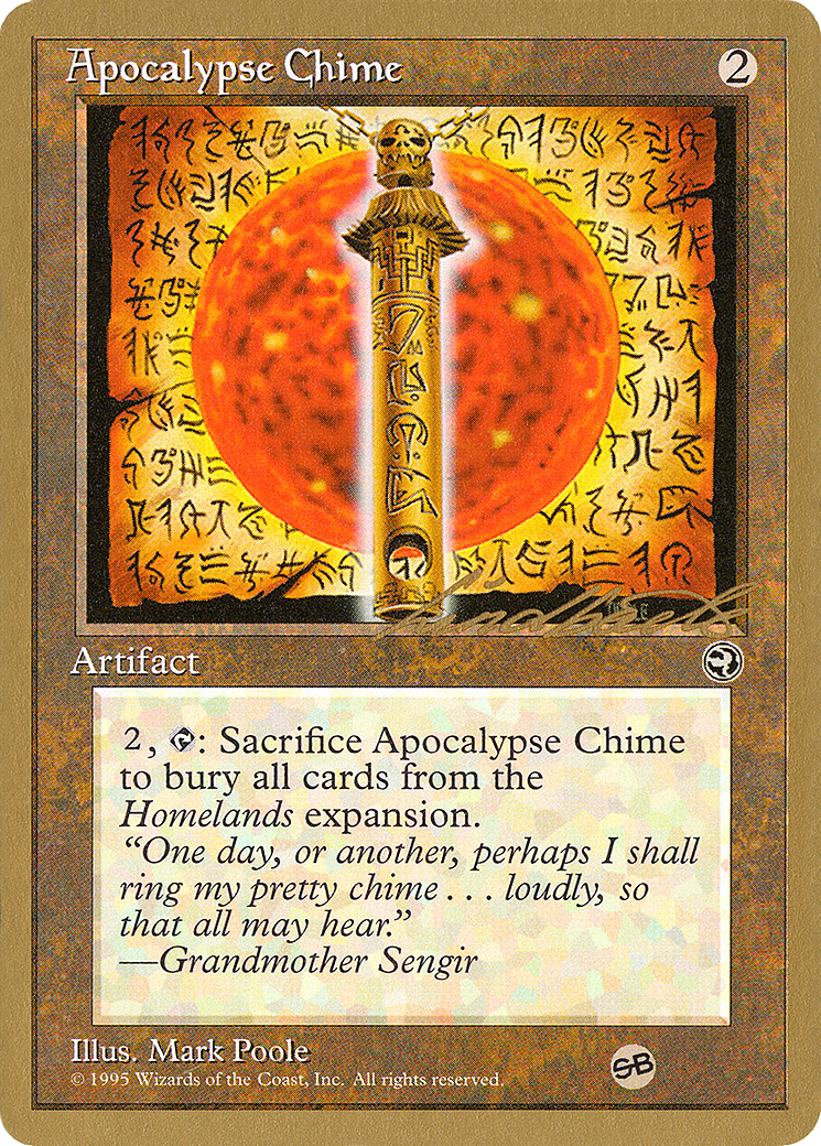 {R} Apocalypse Chime (Leon Lindback) (SB) [Pro Tour Collector Set][GB PTC LL101SB]