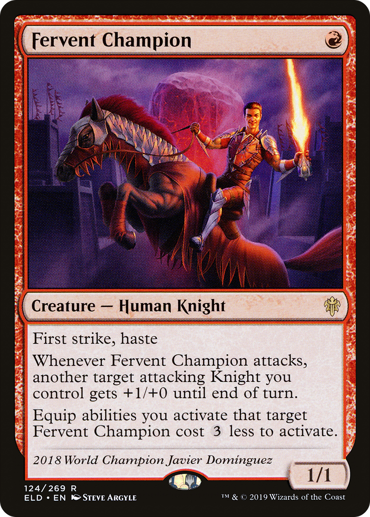 {R} Fervent Champion [Throne of Eldraine][ELD 124]