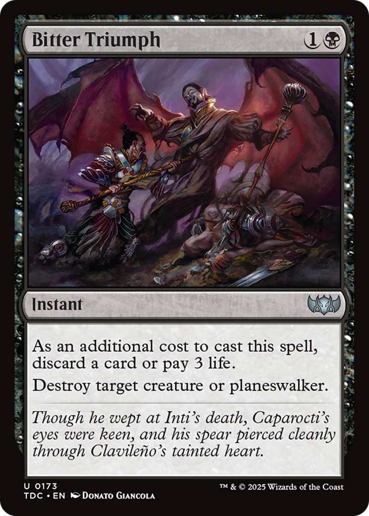 {C} Bitter Triumph [Tarkir: Dragonstorm Commander][TDC 173]