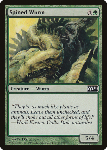 {C} Spined Wurm [Magic 2011][M11 197]