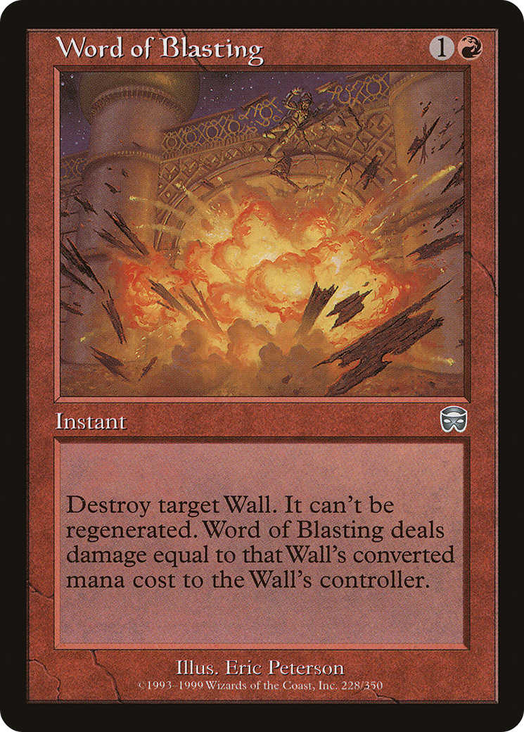 {C} Word of Blasting [Mercadian Masques][MMQ 228]