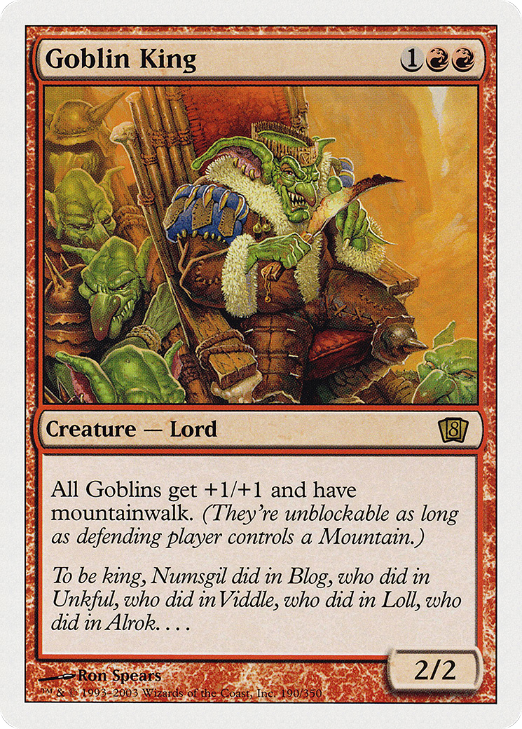 {R} Goblin King [Eighth Edition][8ED 190]