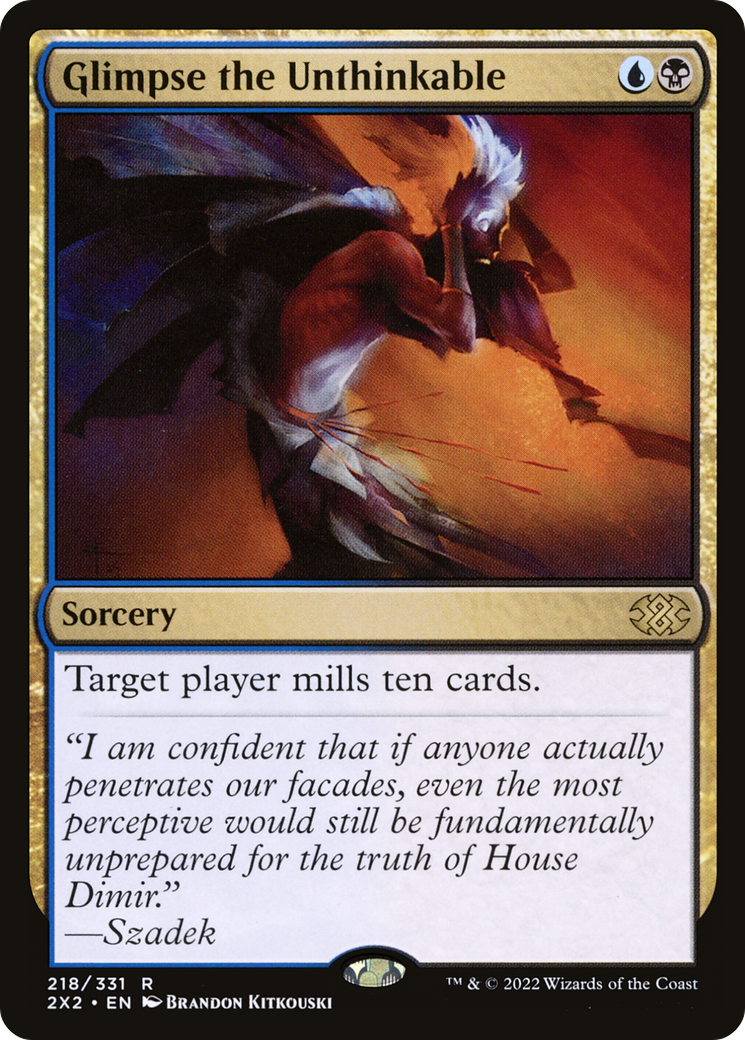 {R} Glimpse the Unthinkable [Double Masters 2022][2X2 218]
