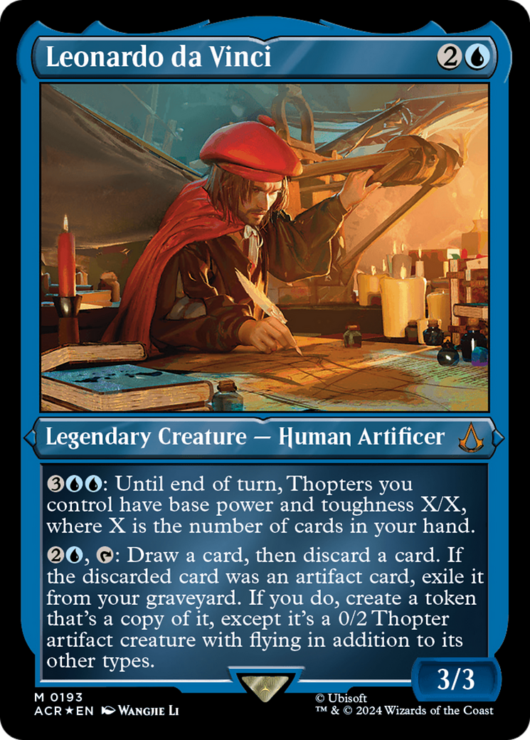 {R} Leonardo da Vinci (Foil Etched) [Assassin's Creed][ACR 193]