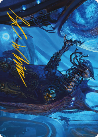 {A} Atmosphere Surgeon Art Card (Gold-Stamped Signature) [Phyrexia: All Will Be One Art Series][GS AONE 012]