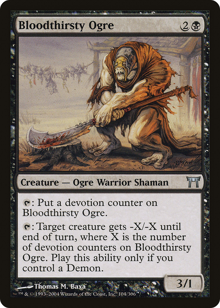 {C} Bloodthirsty Ogre [Champions of Kamigawa][CHK 104]