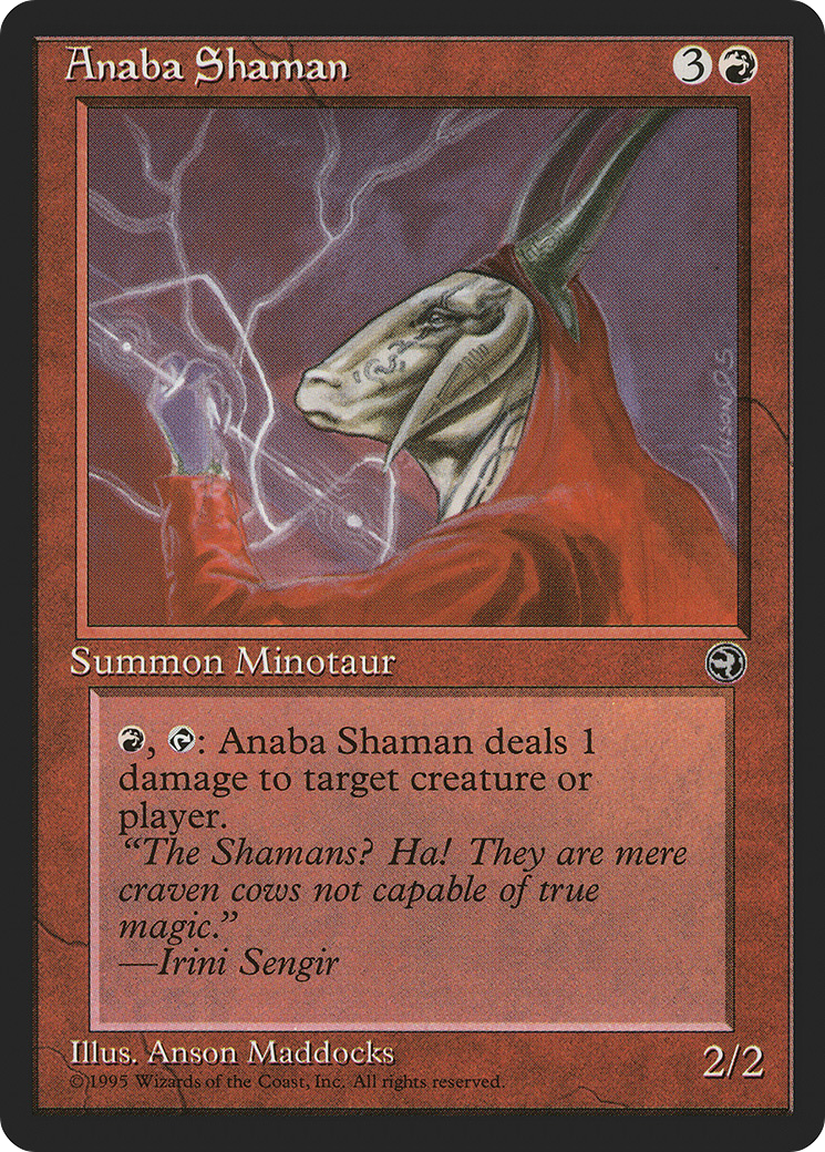 {C} Anaba Shaman (Irini Sengir Flavor Text) [Homelands][HML 67A]