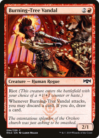 {C} Burning-Tree Vandal [Ravnica Allegiance][RNA 094]