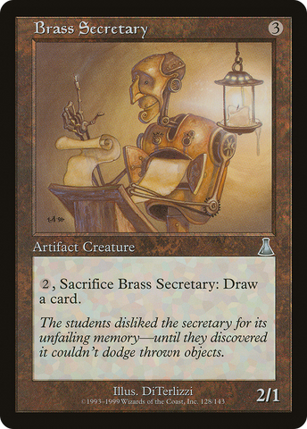 {C} Brass Secretary [Urza's Destiny][UDS 128]