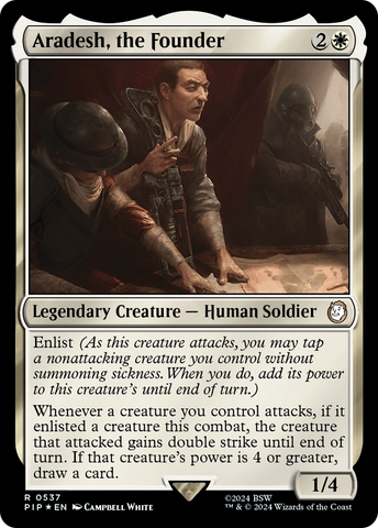 {R} Aradesh, the Founder (Surge Foil) [Fallout][PIP 537]