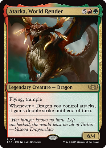 {R} Atarka, World Render [Tarkir: Dragonstorm Commander][TDC 281]