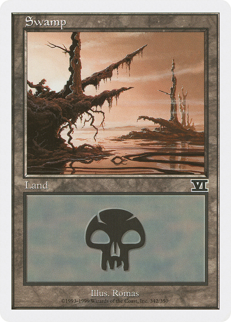 {B}[6ED 342] Swamp (342) [Classic Sixth Edition]