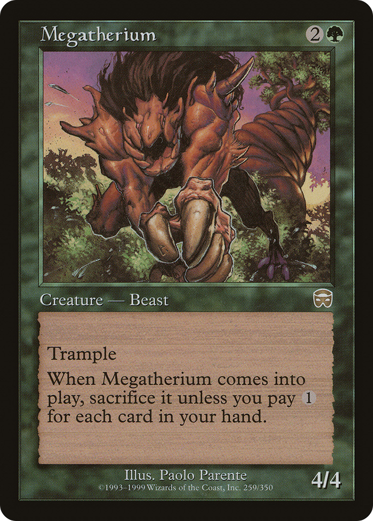 {R} Megatherium [Mercadian Masques][MMQ 259]