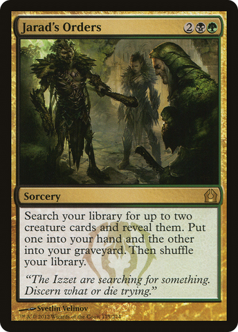 {R} Jarad's Orders [Return to Ravnica][RTR 175]